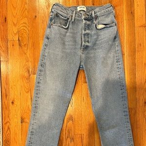 AGolde ‘90s Straight-Leg Pinch-Waist Jeans